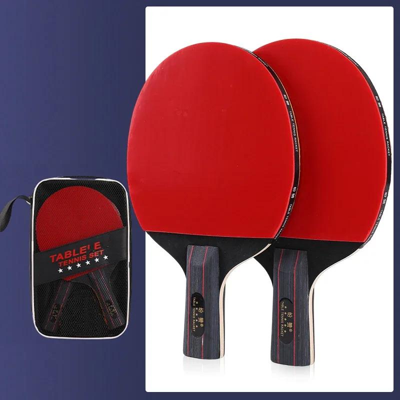 4 estrelas raquete de tênis de mesa com lâmina de borracha para crianças, conjunto de borracha ping pong, boa qualidade - Image 1