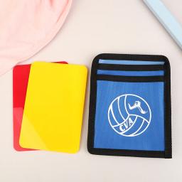 Cartão do árbitro do voleibol do CVA, cartões vermelhos e amarelos, tamanho oficial 10x15cm, equipamento de penalização designado para o fósforo - Image 4