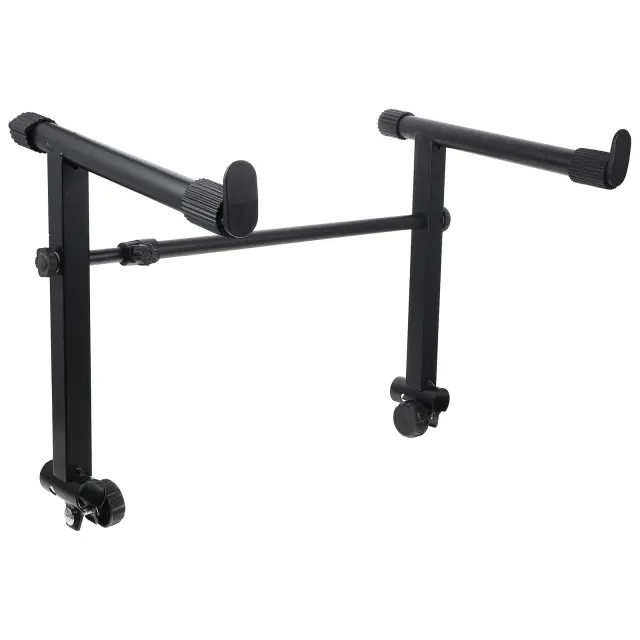 Suporte para Teclado de Piano com Rodas e Aumento para Laptop e Órgão Eletrônico