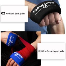 Luvas de boxe de gel sanda mma treinamento dedo proteção conjunta engrossado punho pico gel mão envoltórios acessórios de treinamento de boxe - Image 6