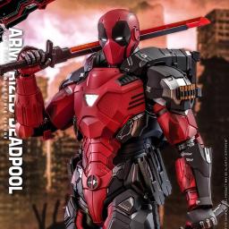 HOTTOYS-Boneca Colecionável Armorizada Deadpool Alloy, HT CMS09D42, Die-Cast, Escala 1:6, 32.5cm Edição Colecionável, Original - Image 1