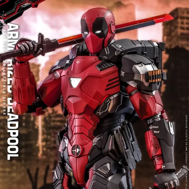 Boneca Colecionável Armorizada Deadpool Alloy HT CMS09D42 Die-Cast Escala 1:6 32.5cm Edição Original para Fãs