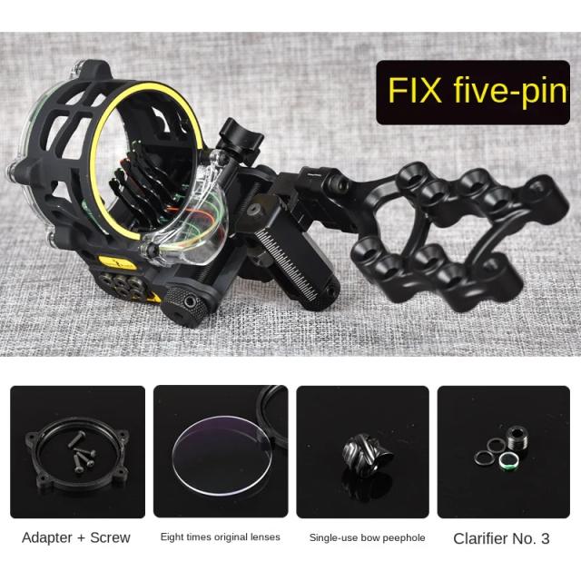 FIX7 Arco Composto Lupa Ajuste Fino 8 Pinos