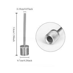 Agulha De Aço Inoxidável Inflando Pino Da Bomba, Adaptador De Válvula De Ar Inflável, Bola De Esporte, Futebol, Basquete, Futebol - Image 2