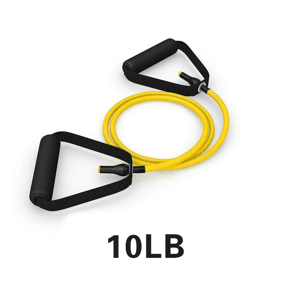 Elastic Yoga Pull Rope para Fitness Exercício, Tube Band with Handles, Home Workouts, Treinamento de Força, Ginásio, 5 Níveis - Image 1