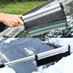 Ferramenta De Limpeza De Aço Inoxidável Extensível, Limpador De Pára-brisas Do Carro, Escova De Remoção De Neve, Pá De Neve, Vassoura, Acessórios De Limpeza - Image 3