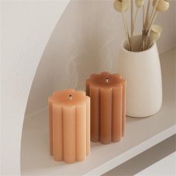Molde De Vela Cilíndrica De Silicone, Velas Perfumadas Artesanais, Moldes De Artesanato De Sabão, Gesso De Resina, Fabricação De DIY, Decoração De Jantar Em Casa, Estrela e Lua - Image 4