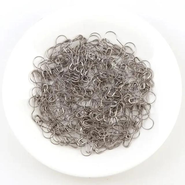 Alfinetes de Segurança em Forma de Pêra para Artesanato e Tricô - Pacote com 100 Clipes de Metal para DIY