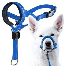 Cão ajustável boca focinhos, Anti latido, respirável Nylon focinho conjunto, tiras reflexivas, pet trelas, cão suprimentos - Image 2