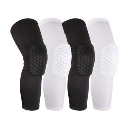 Honeycomb Espuma Joelheiras para Basquete e Voleibol, Perna Manga, Compressão Brace, Esporte Joelheira, Equipamentos de Fitness - Image 1
