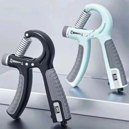 Aperto de mão ajustável para construção muscular, fortalecedor, treinador de mão com contador, antebraço de pulso, 5-60kg - Image 1