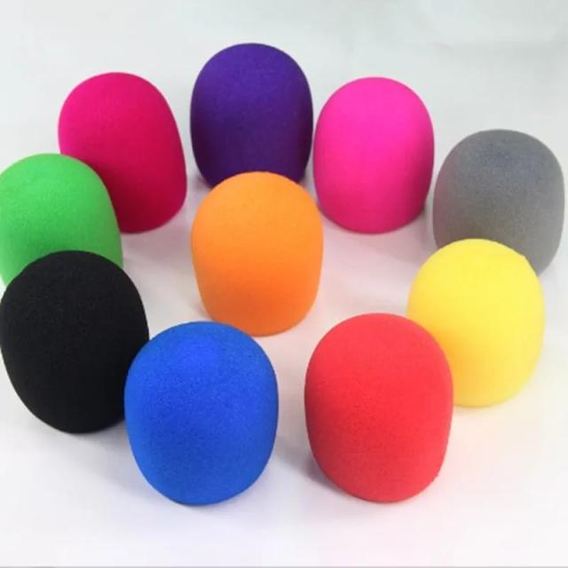Luvas Reutilizáveis de Espuma Espessada para Microfone - Capas de Esponja Protetoras e Pára-brisas para KTV (Pacote com 2)