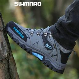 Sapatos de pesca impermeáveis para homens, sapatos quentes e antiderrapantes para caça, corrida, caminhada, ciclismo, outono e inverno - Image 5