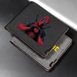 Deadpool e Wolverine Carteira Masculina, Porta-Cartão de Identificação, Carteiras de Viagem, Armazenamento Dobrável, Bolsa de Crédito, Clipe de Dinheiro - Image 2