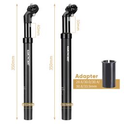 Zoom bicicleta suspensão selim 27.2/31.6/28.6/30.4/30.8/33.9mm mtb suspensão tubo do assento 350mm amortecedor espigão peças da bicicleta - Image 2