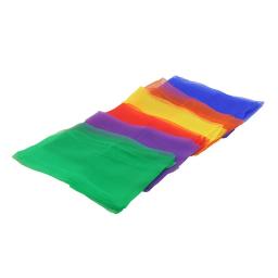 Ginástica prática Cachecóis para brinquedos ao ar livre do jogo, dança e malabarismo, doces coloridos Gym Towel, gaze de dança, 6 cores - Image 3