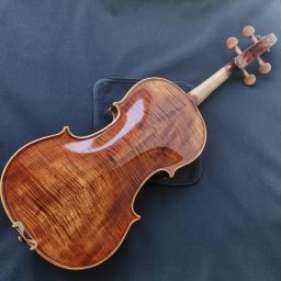 Anjo oito-violino profissional, 4/4, listras naturais, bordo, mestre, artesanato, violino instrumentos de corda com caso de arco - Image 1
