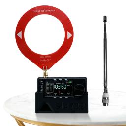 Rádio AMNVOLT V4 ATS MINI com Suporte e Amplificador de Fone de Ouvido Si4732 DSP, Tela IPS de 1.9 polegadas para Caminhadas, Trilhas e Acampamentos - Image 3