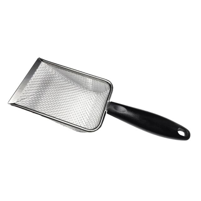 Colher de Areia de Aço Inoxidável para Répteis com Peneira de Metal Fina para Terrário