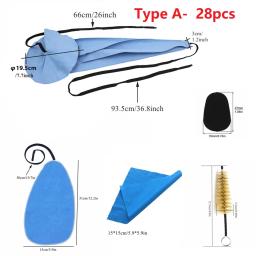 Kits de limpeza saxofone multifuncional, almofadas bocal, clarinete sax, ferramentas de limpeza instrumentos, 10, 28, 36pcs, Lot - Image 5