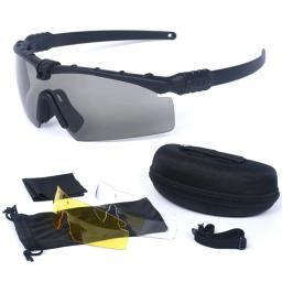 Óculos de Proteção Tricolor Airsoft Paintball, Proteção UV e Óculos Anti-embaciamento, Para jogos de tiro, caça, Bbs - Image 1