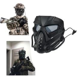 Máscara de Proteção Facial Completa para Airsoft Paintball, Tático CS Field Gear, Traje Cosplay, Halloween Festival Presente, Esqueleto - Image 1