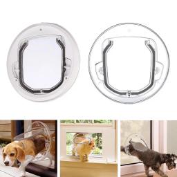 Porta de segurança para portas de vidro deslizantes, portão de janela com trava de 4 maneiras, gatinho, filhote de cachorro, cachorrinho, suprimentos para animais de estimação, porta com aba para cães e gatos - Image 5