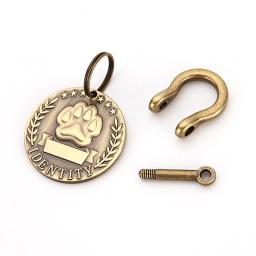 Etiquetas personalizadas para cães e gatos, placa de identificação gravada para animais de estimação, placa de identificação anti-perdida - Image 2