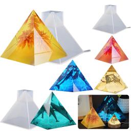 Molde de silicone Fundição para DIY, resina epóxi Gesso, Pirâmide Triangular, Arte Artesanato, Acessórios Fazendo Suprimentos, Deco Peças Materiais - Image 1