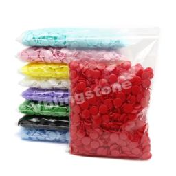 Botões de pressão de plástico redondo para roupas, prendedores de pressão, roupas para bebês, babadores e bolsas, botão T5, 12mm, 100 conjuntos, atacado - Image 1