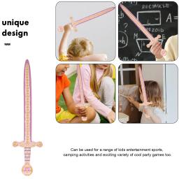 Esgrima infantil jardim de infância desempenho prop coroa ao ar livre cosplay crianças espumas espadas brinquedo - Image 6