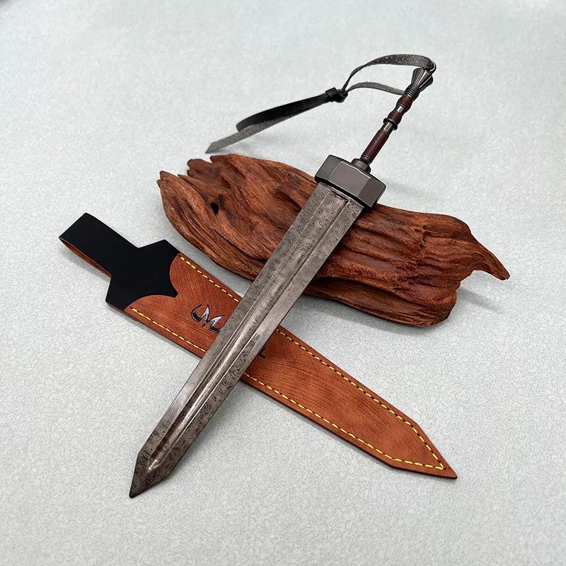 22cm metal grande espada er jogo periférico estilo medieval 1:6 arma réplica em miniatura equipamento de boneca ornamento para casa artesanato brinquedo menino dropshipping atacado venda quente presentes nova chegada p - Image 1