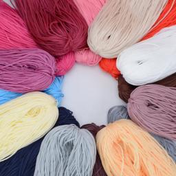 Fio de seda de gelo para pulseira tecida à mão, fio trançado, fio de crochê para artesanato DIY, saco de gancho e chapéu, 200g - Image 4