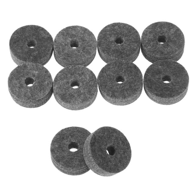 Kit com 10 Almofadas de Feltro para Protetor de Tambor e Acessórios de Percussão para Reduzir Colisão das Chapas Metálicas