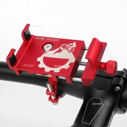 Alumínio liga titular do telefone móvel para bicicleta, suporte de mountain bike, suporte do telefone celular, ciclismo acessórios, scooter - Image 4