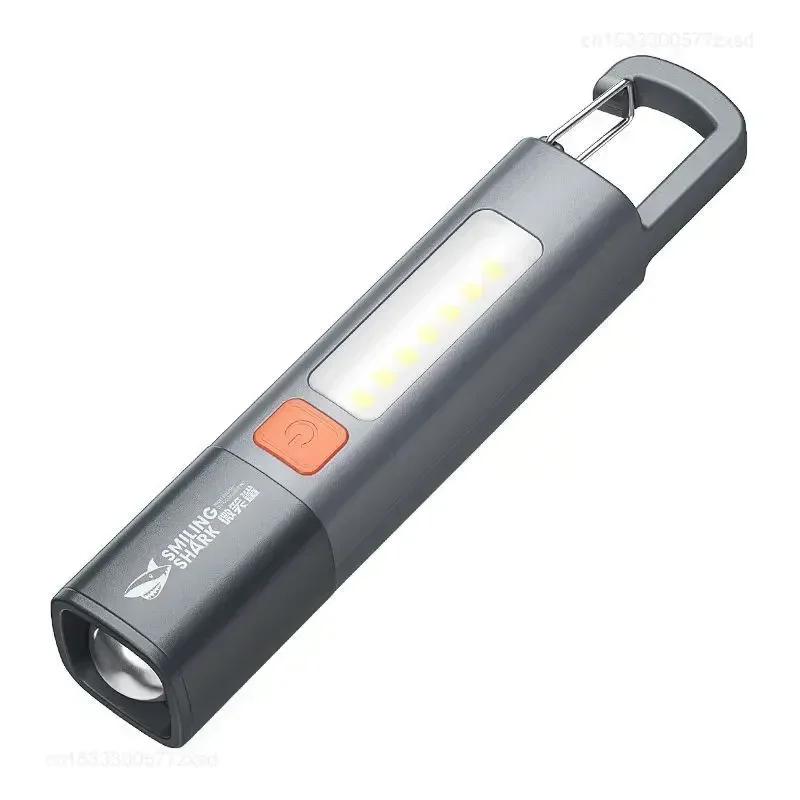 Xiaomi-luz forte portátil ao ar livre, foco variável, holofote, luzes laterais, longo alcance, USB recarregável, lâmpada LED - Image 1