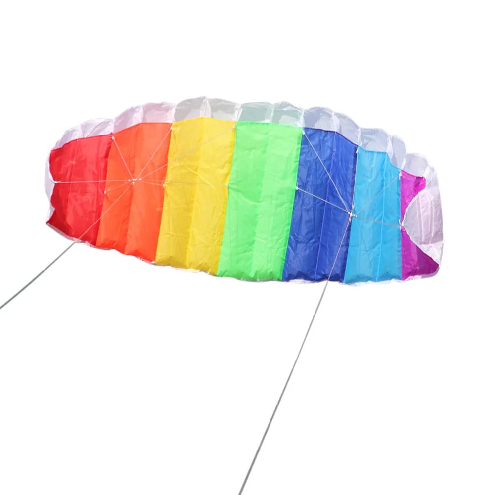 Grande Parafoil Kite para Adultos, Stunt Power, Leve Material de Tecido Xadrez, Esportes Divertidos ao Ar Livre, 2 Alças, 1,4 m - Image 1