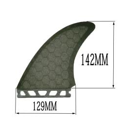 BiLong Futures Twin Fins, X Grande-Pretas de prancha, quilha Fin, desempenho de construção, Core Quilhas Surf Fin, 2 pcs Set - Image 2