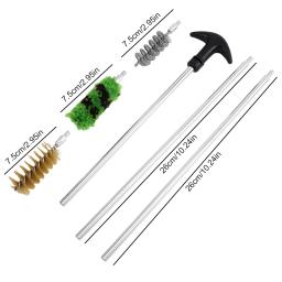 Conjunto de escova de limpeza para a caça, 6 peças, ferramenta de limpeza, barril, nylon, kit de manutenção - Image 1