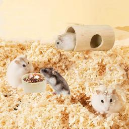 XLpeixin-Prato De Comida De Madeira Para Hamster, Tigela De Alimentação Para Coelhos e Pequenos Animais, Alimentador Natural De Feno De Coelho - Image 3