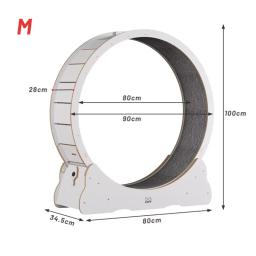 Brinquedos para gatos, pista circular, interativa doméstica, exercício de piso para animais de estimação, roda de corrida, madeira sólida, placa de fibra de gato, esteira para gatos - Image 5