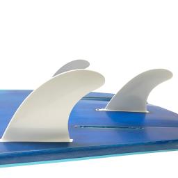 Aletas de plástico branco prancha, Surf preto, Nylon SUP Board Fin, Tri Fins, G5 Tamanho, 3pcs por conjunto - Image 1