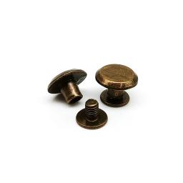 100 jogos/caixa kit de tamanho misto chicago parafuso rebite pós ligação prego para bolsa de couro cinto cinta carteira bagagem web metal 4 cores - Image 4
