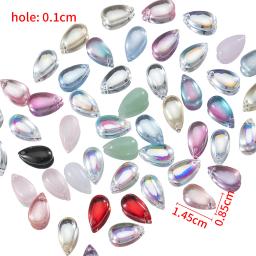 Cristal gota de água grânulos, strass grânulos com buraco, acessórios para o cabelo, decoração para diy, jóias artesanais, 50 pcs/saco - Image 4