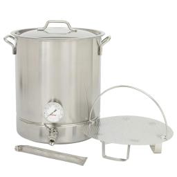 Aço inoxidável Craft Beer Brew Fermentador com termômetro, DIY Whisky Wine Brandy e Uso Doméstico, 60L Destilaria - Image 2