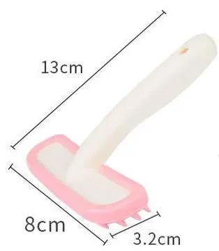 Silicone Fur Grooming Trimmer Escova, Pequeno Pet Rabbit Comb, cobaia, Chinchilla Limpeza, Grooming Tool, Lapin Acessórios - Image 1