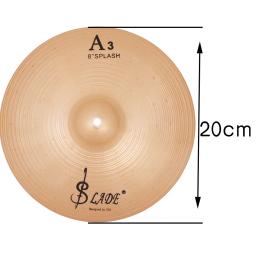 SLADE-Hi-Hat Drum Cymbals Kit para músicos, iniciantes, percussão Instrument acessórios, Crash prato, Po Crash, 8 ", 10", 12" - Image 1