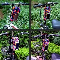 Cesta de bicicleta multiuso destacável cesta frontal à prova d'água para bicicletas, scooters acessórios de bolsa de armazenamento de bicicleta - Image 6