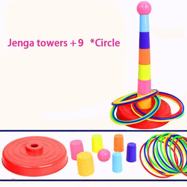 Brinquedo de empilhamento de anel de arremesso para crianças diversão interna e externa círculo de interação pai-filho presente de educação precoce - Image 1