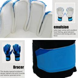 Luvas de látex resistentes ao desgaste, Goleiro de futebol, Equipamento de proteção antiderrapante, Equipamento esportivo ao ar livre, Estilo universal - Image 5